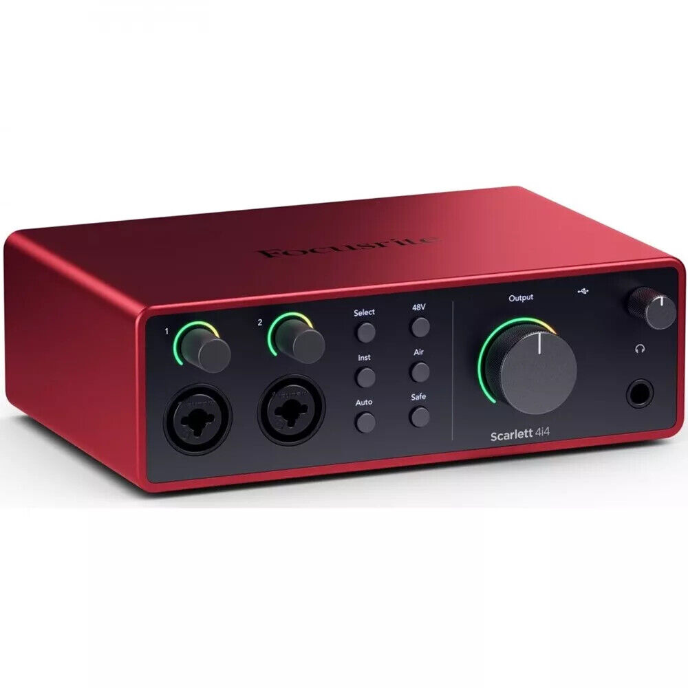 FOCUSRITE SCARLETT 4I4 4TH GEN scheda audio usb a 24bit/192kHz 4In/4out e cuffia