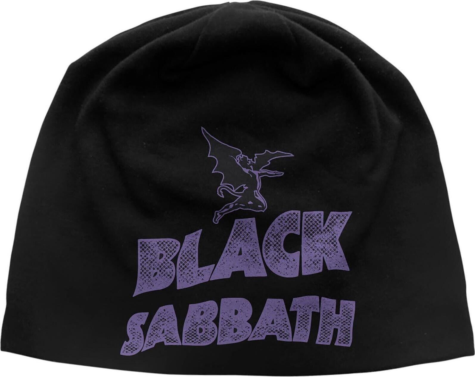 Black Sabbath: Logo & Devil (Discharge Print) (Berretto) -