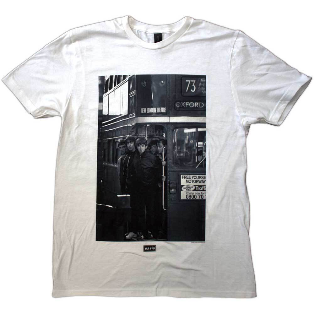 Oasis - Oasis Unisex T-Shirt: London Bus Photo (Medium) -
