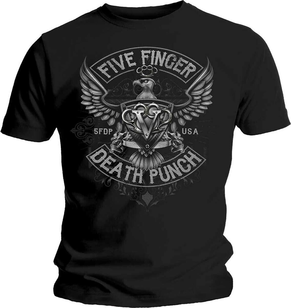 Five Finger Death Punch: Howe Eagle Crest (T-Shirt Unisex Tg. L) -