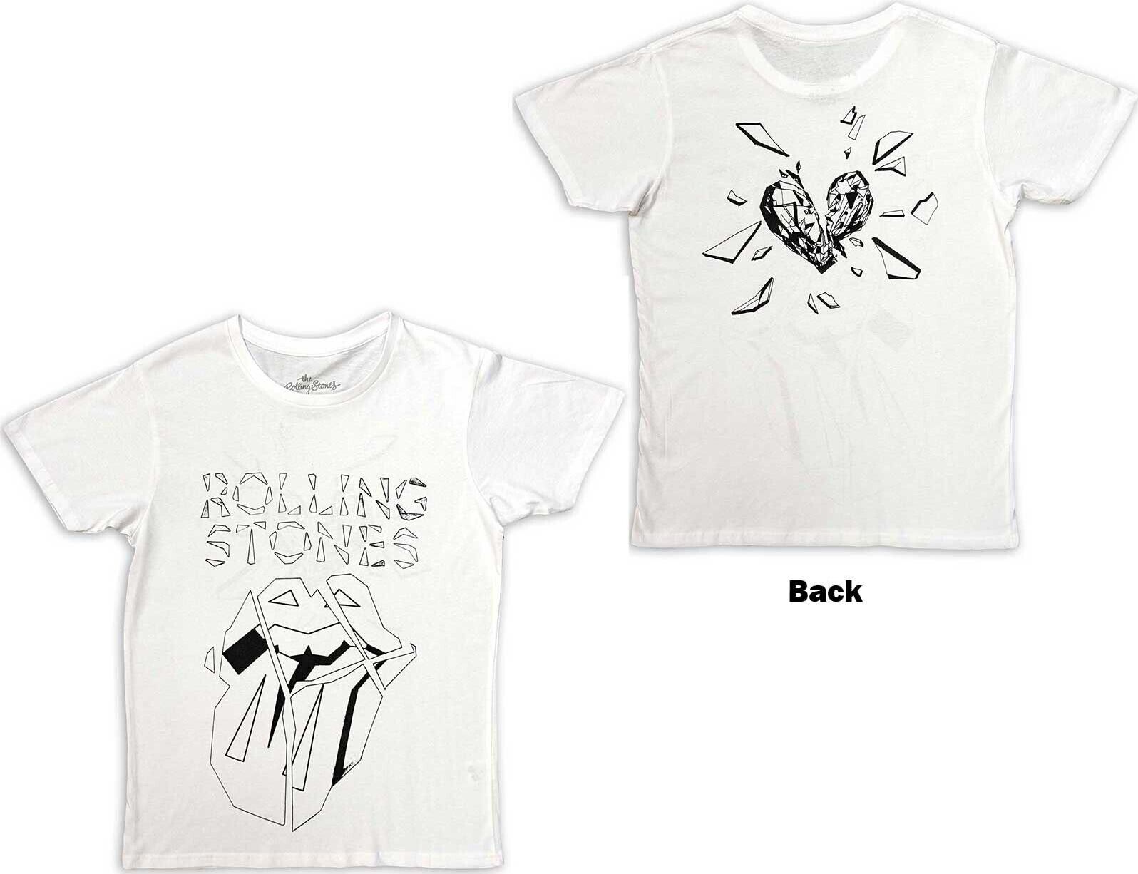 Rolling Stones (The): Hackney Diamonds Diamond Tongue Outline (Back Print) (T-Sh