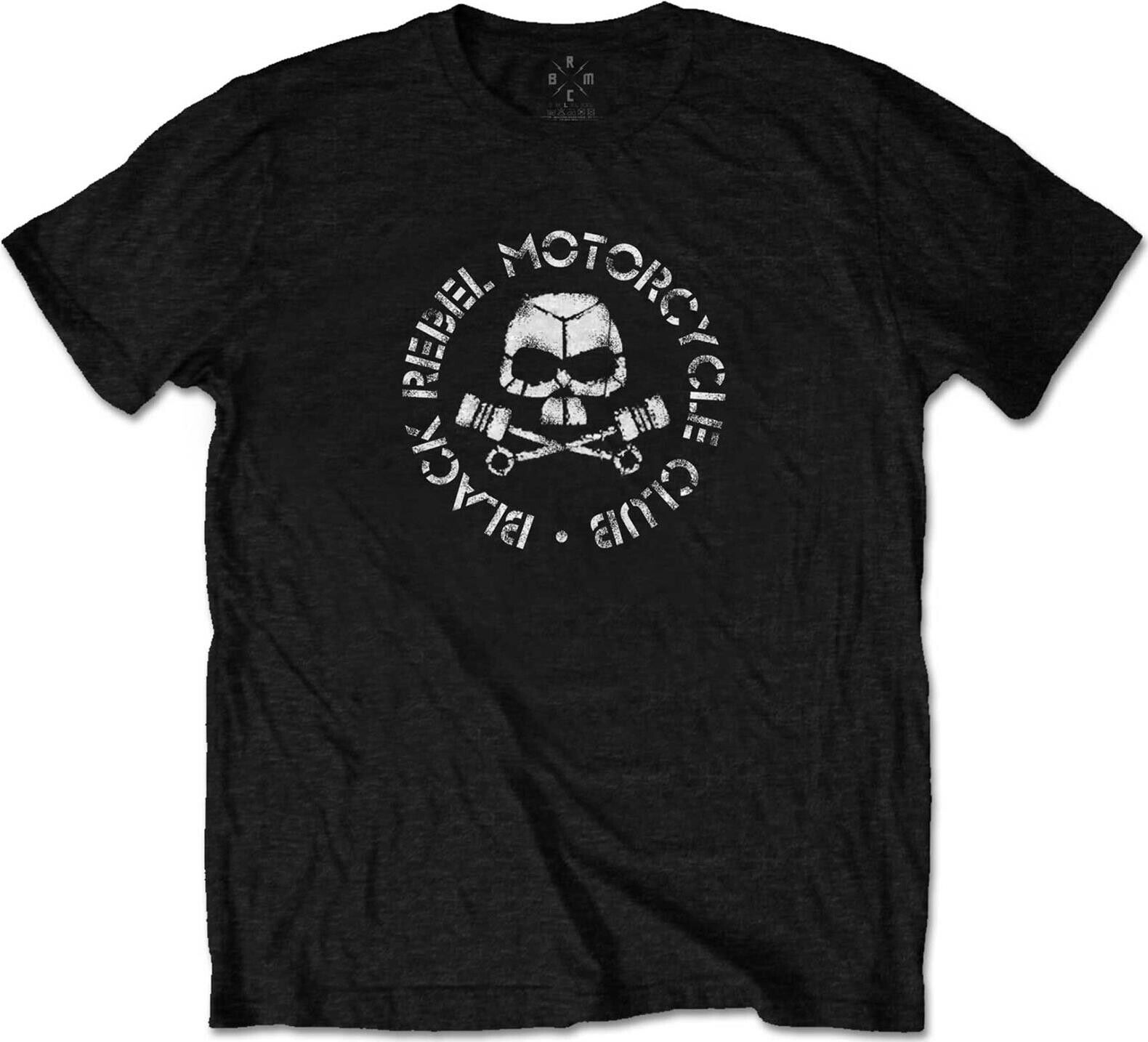 Black Rebel Motorcycle Club: Piston Skull (T-Shirt Unisex Tg. S) -