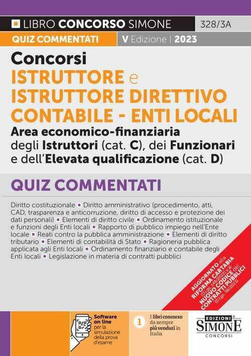 Libri Concorsi Istruttore E Istruttore Direttivo Contabile. Enti Locali Area Eco