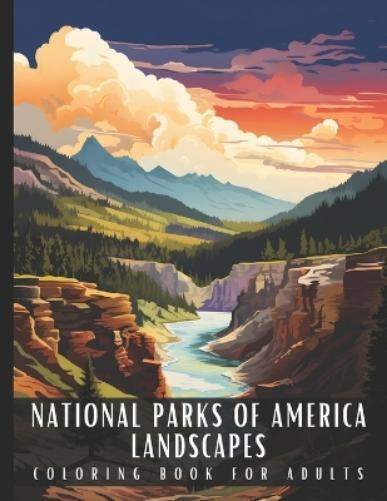 Artful Palette National Parks of America Landscapes Coloring Book fo (Tascabile)