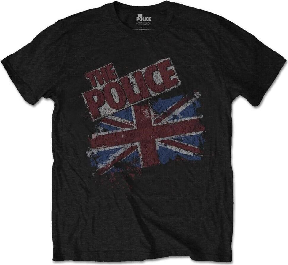 Police (The): Vintage Flag (T-Shirt Unisex Tg. 2XL) -