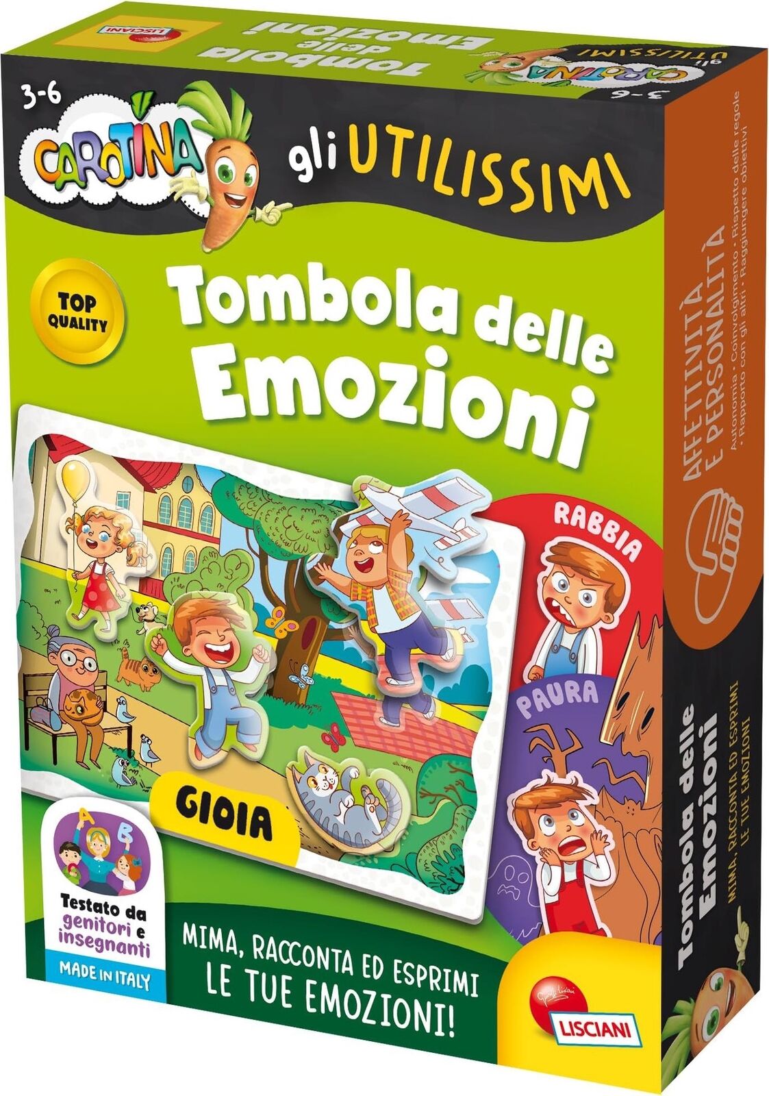 Lisciani: Carotina - Gli Utilissimi Tombola Delle Emozioni -