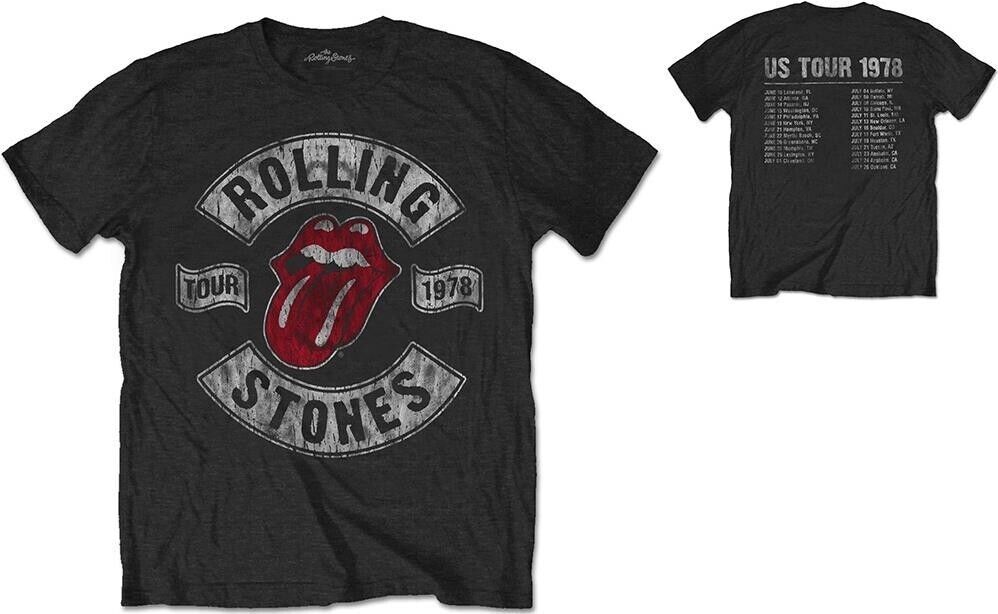 Rolling Stones (The): Us Tour 1978 Special Edition Black (T-Shirt Unisex Tg. S)