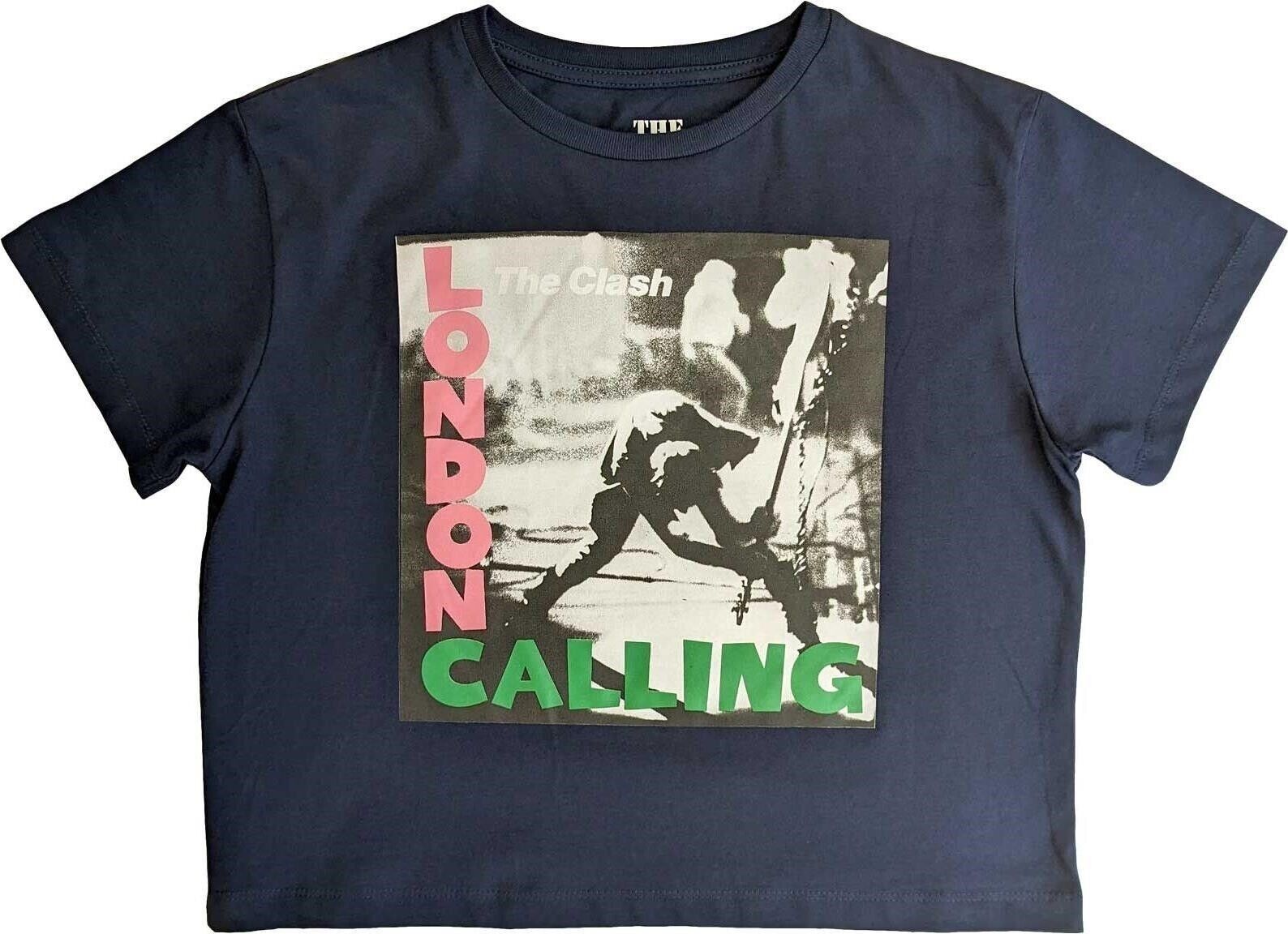 Clash (The): London Calling - Blue (Crop Top Donna Tg. M) -