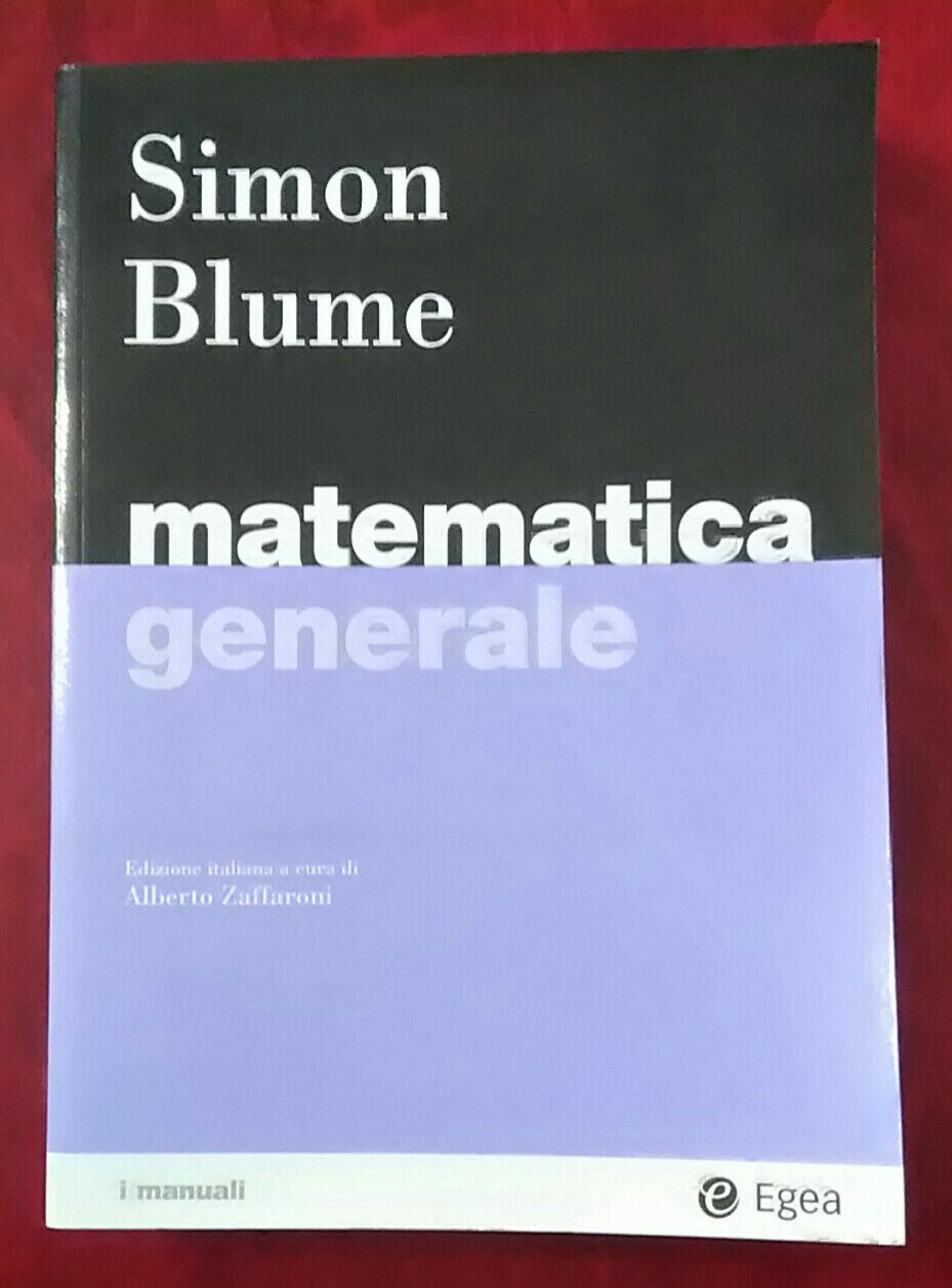 Matematica generale / Blume / Egea