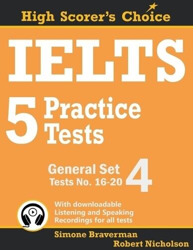 Robert Nicholson Simone Braverm IELTS 5 Practice Tests, General Set (Tascabile)