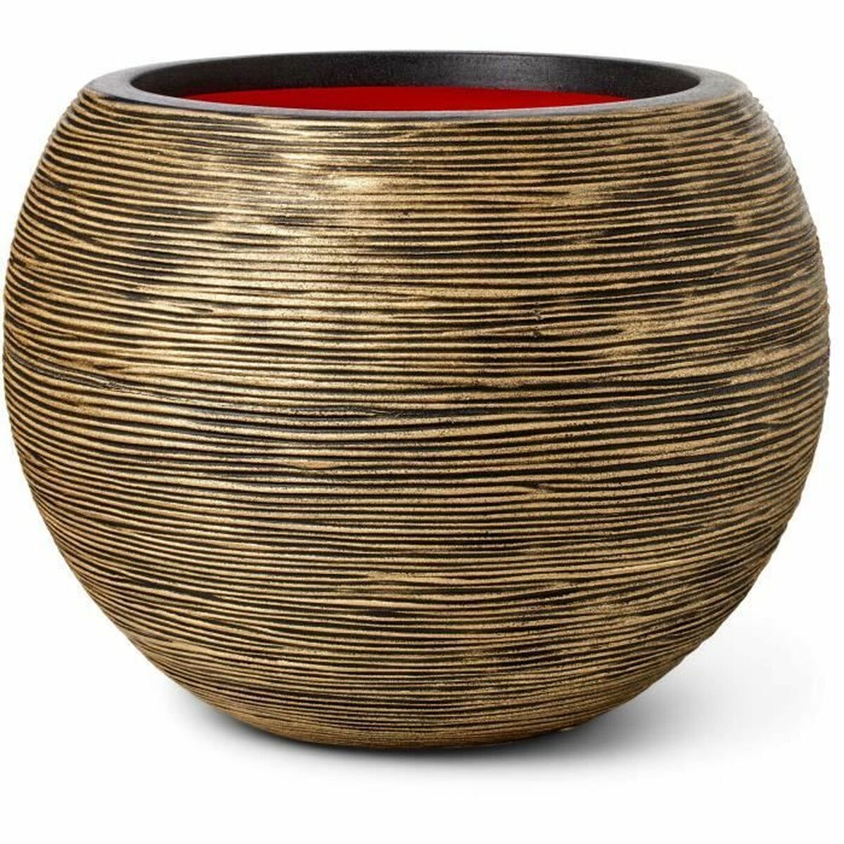 Capi Europe Vaso Capi Europe Dorato Plastica Rotondo Ø 40 cm S_0301_S71008078 Cl
