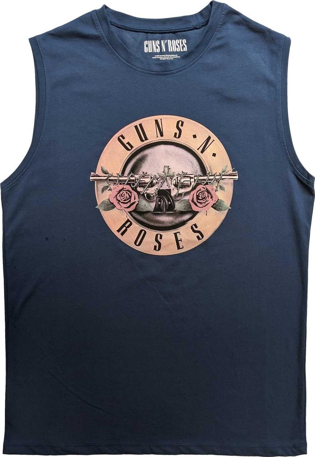 Guns N' Roses: Classic Logo - Blue (T-Shirt Unisex Tg. S) -