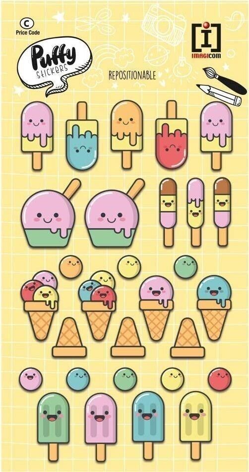 Imagicom: Pastel Rainbow: Puffy Ice Cream -