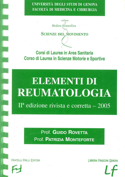 Elementi di reumatologia - Rovetta Guido, Monteforte Patrizia