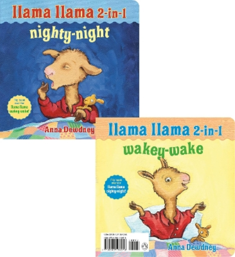 Anna Dewdney Llama Llama 2-in-1: Wakey-Wake/Nighty-Night (Libro di cartone)