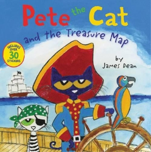 James Dean Pete The Cat And The Treasure Map (Tascabile)