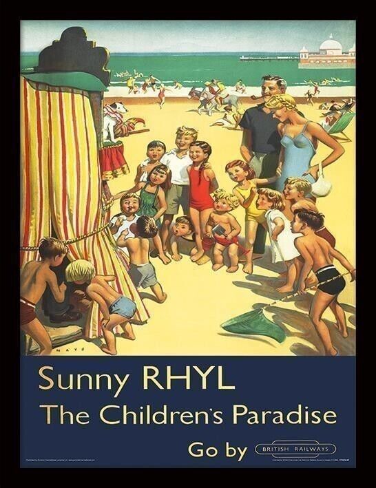 Pyramid: Rhyl: Punch & Judy (Stampa In Cornice Plexiglass 30X40 Cm) -
