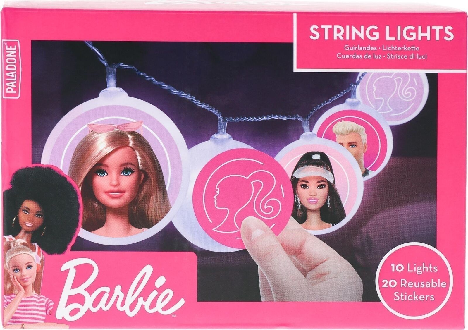 Barbie: Paladone - String Lights With Stickers (Catena Luci Luminosa Con Sticker