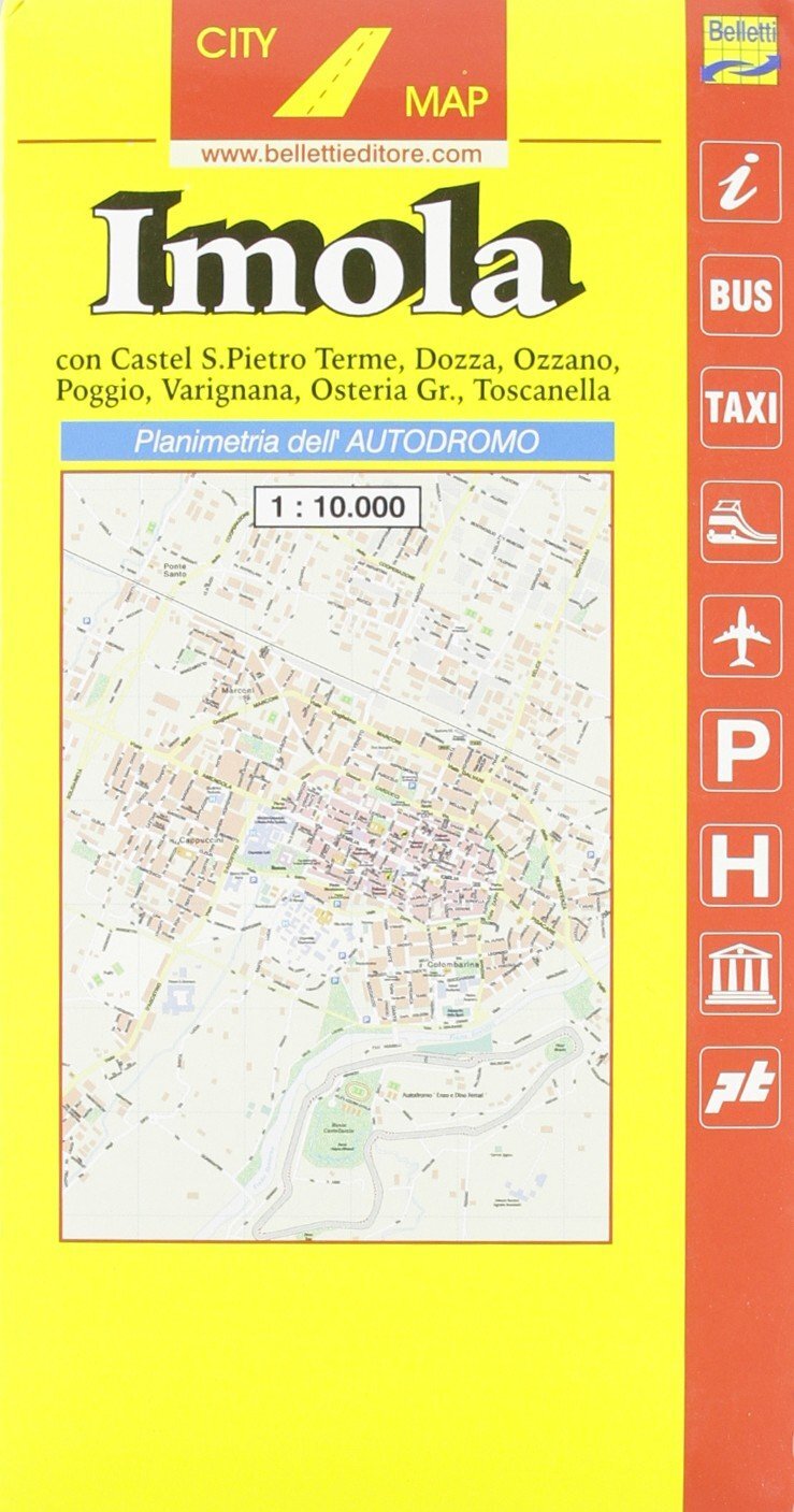 Libri Imola 1:10.000. Con Pianta Dell'autodromo