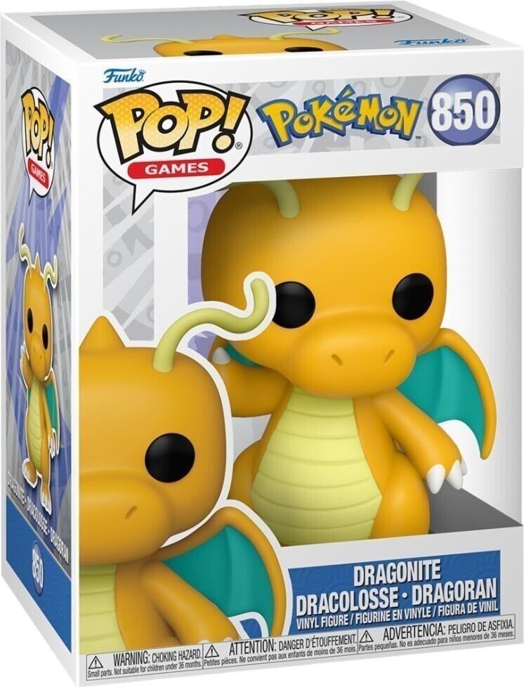 Pokemon: Funko Pop! Games - Dragonite (Vinyl Figure 850) -