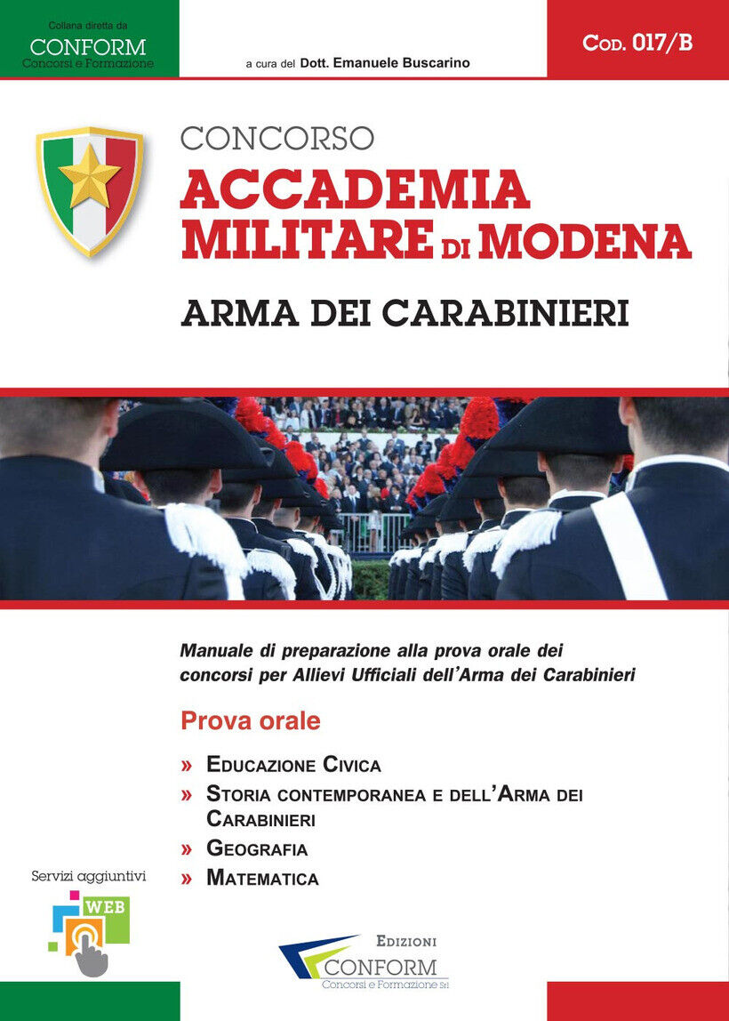 ACCADEMIA MILITARE DI MODENA. ARMA DEI CARABINIERI. PROVA ORALE - CONFORM