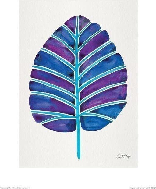 Cat Coquillette: Pyramid - Indigo Alocasia (Stampa 30X40 Cm) -