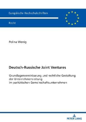 Polina Wenig Deutsch-Russische Joint Ventures (Tascabile)