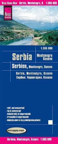 Reise Know-How Verlag Peter Rump Serbia / Montenegro / Kosovo (1:385.000) (Map)