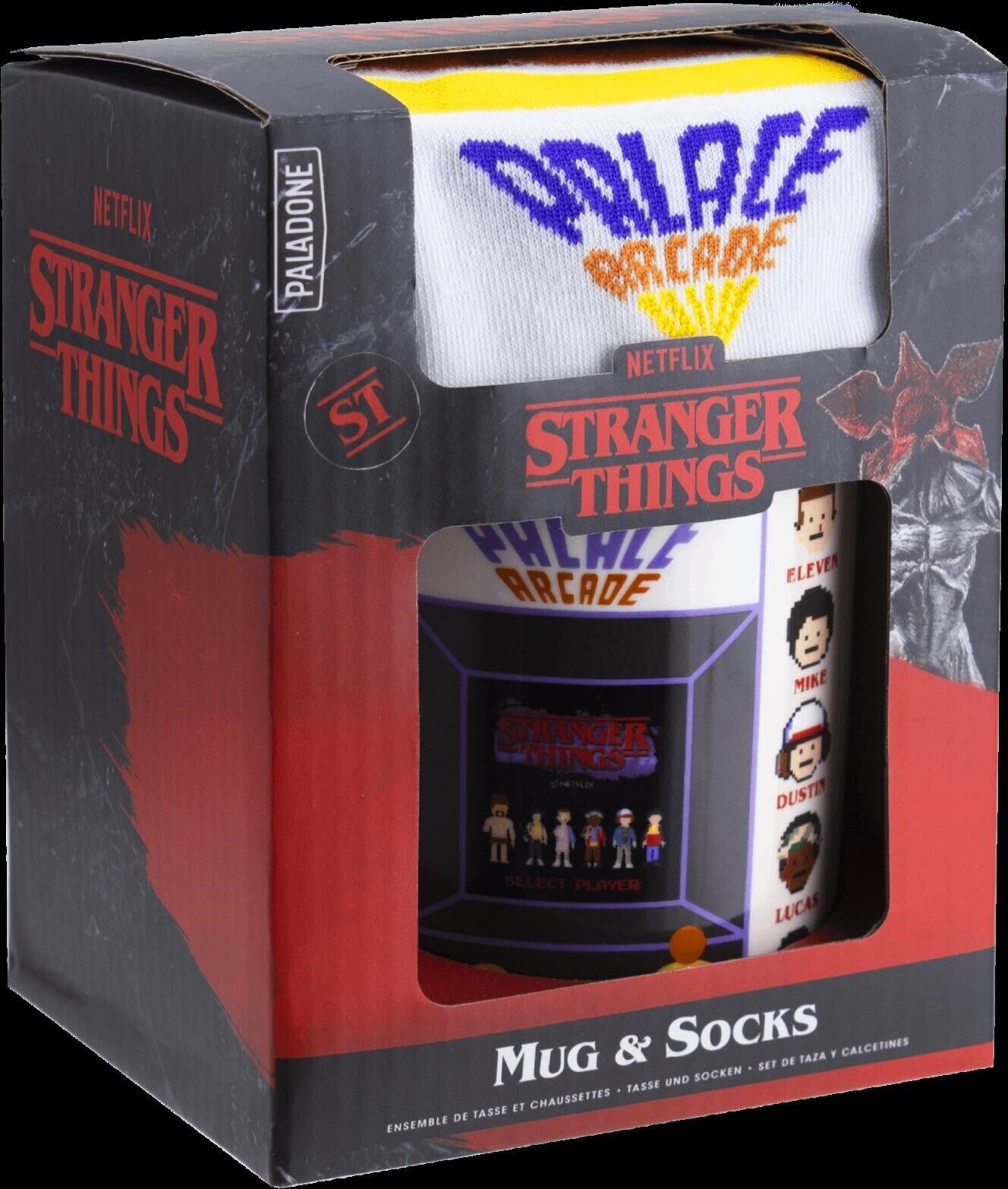 Stranger Things: Paladone - Palace Arcade (Mug & Socks / Set Tazza+Calzini) -