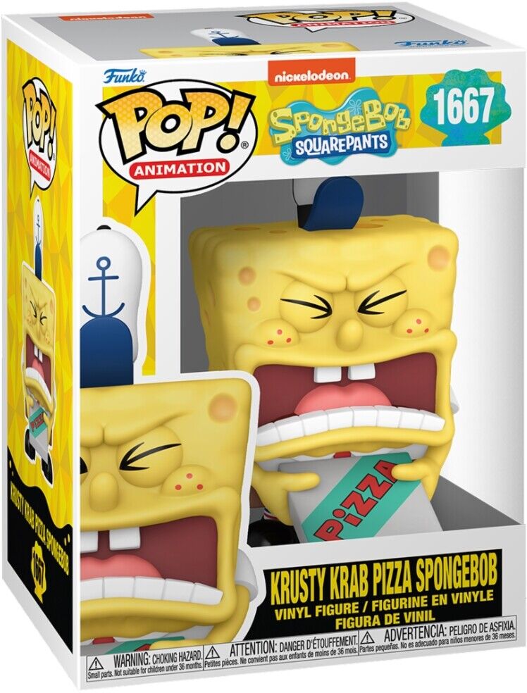 Spongebob: Funko Pop! Animation - 25Th Anniversary - Spongebob With Pizza (Vinyl
