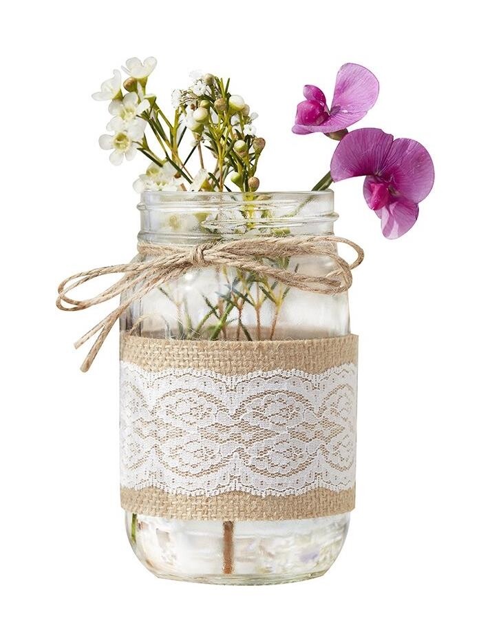 Glass - Hessian Jars -