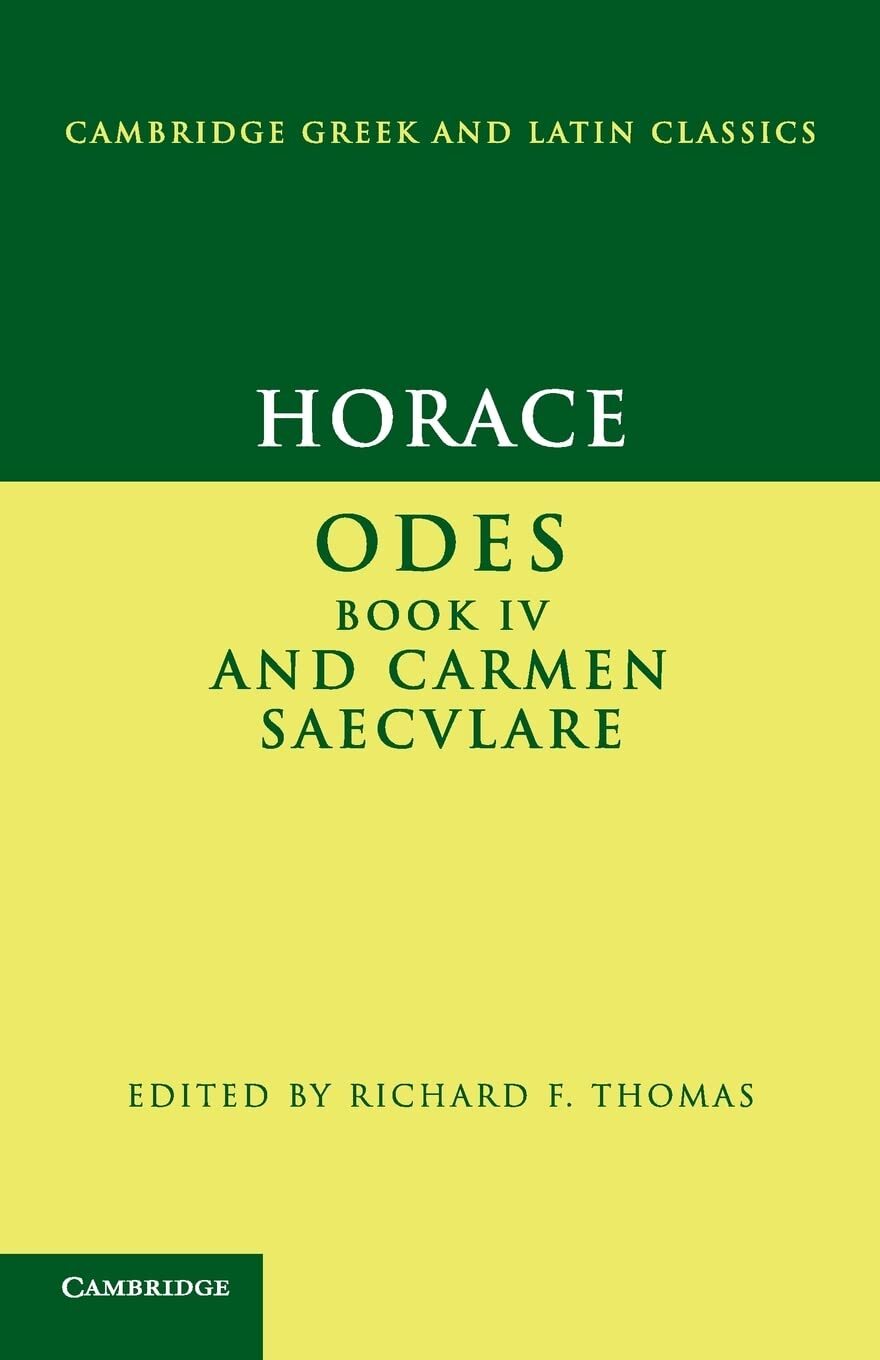 9780521587662 Horace: Odes book IV and Carmen Saeculare: Odes IV...men Saeculare