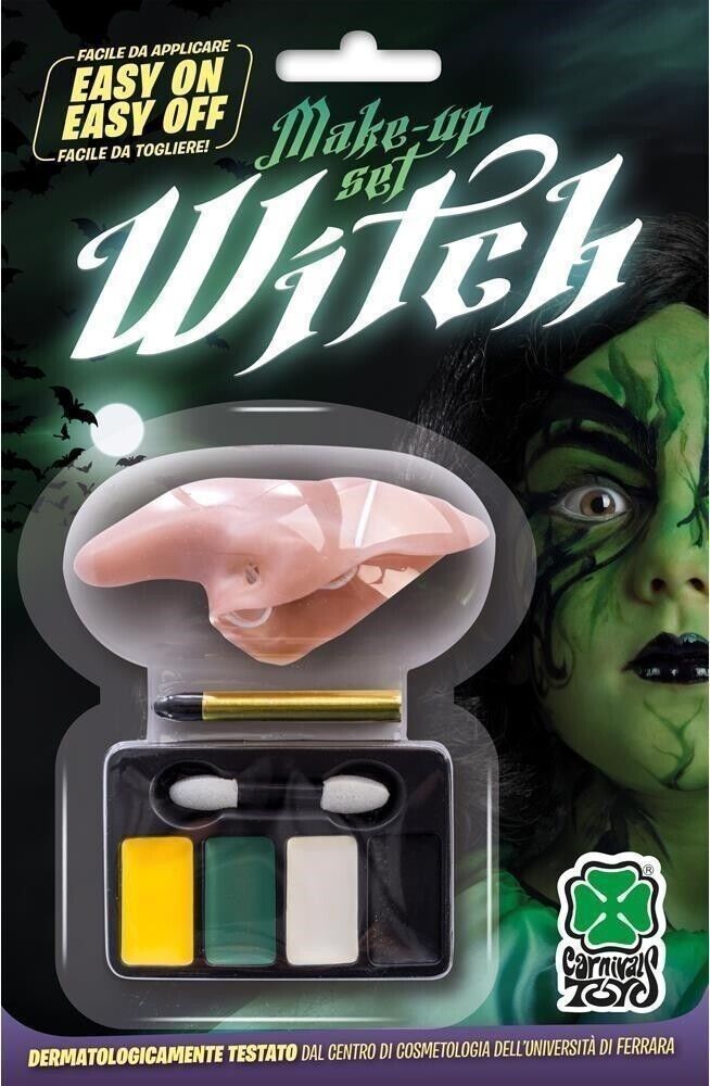 Carnival Toys: 9462: Set Trucco Strega Con Naso In Blister -