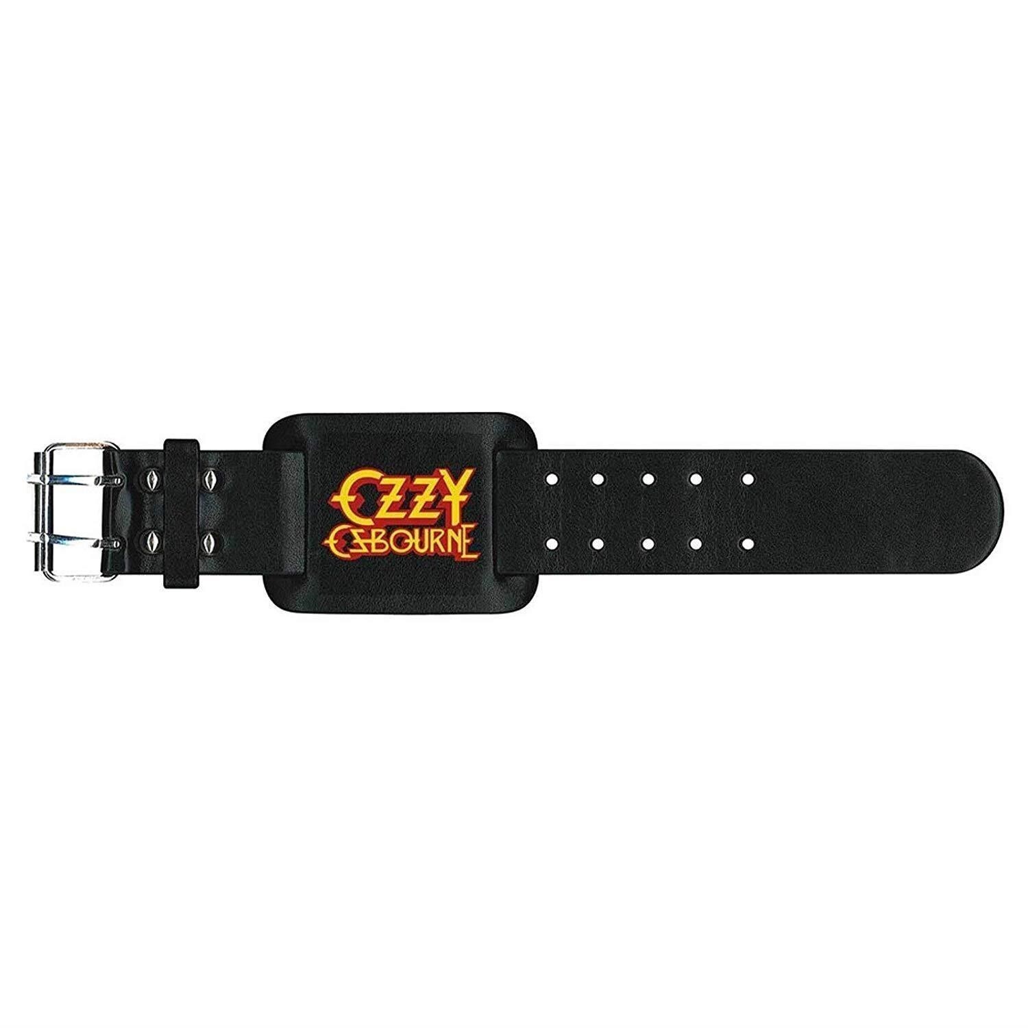 Ozzy Osbourne: Logo Leather Wrist Strap -