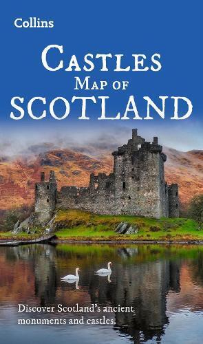Chris Tabraham Castles Map of Scotland (Map) Collins Pictorial Maps