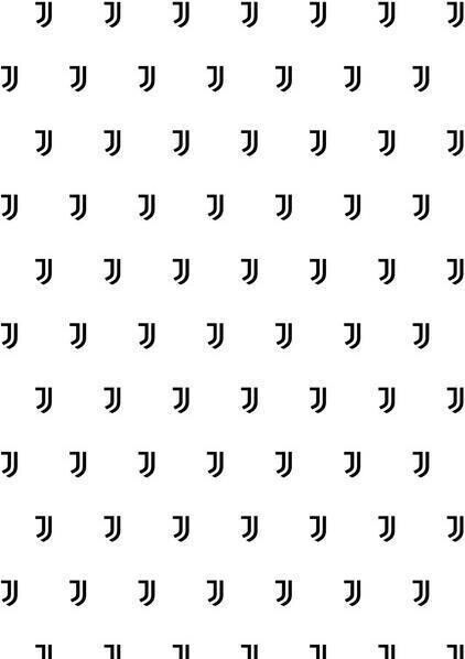 Calcio: Imagicom - Wpapjuv302 - Juventus Pattern Juventus Logo Wall Stickers 300