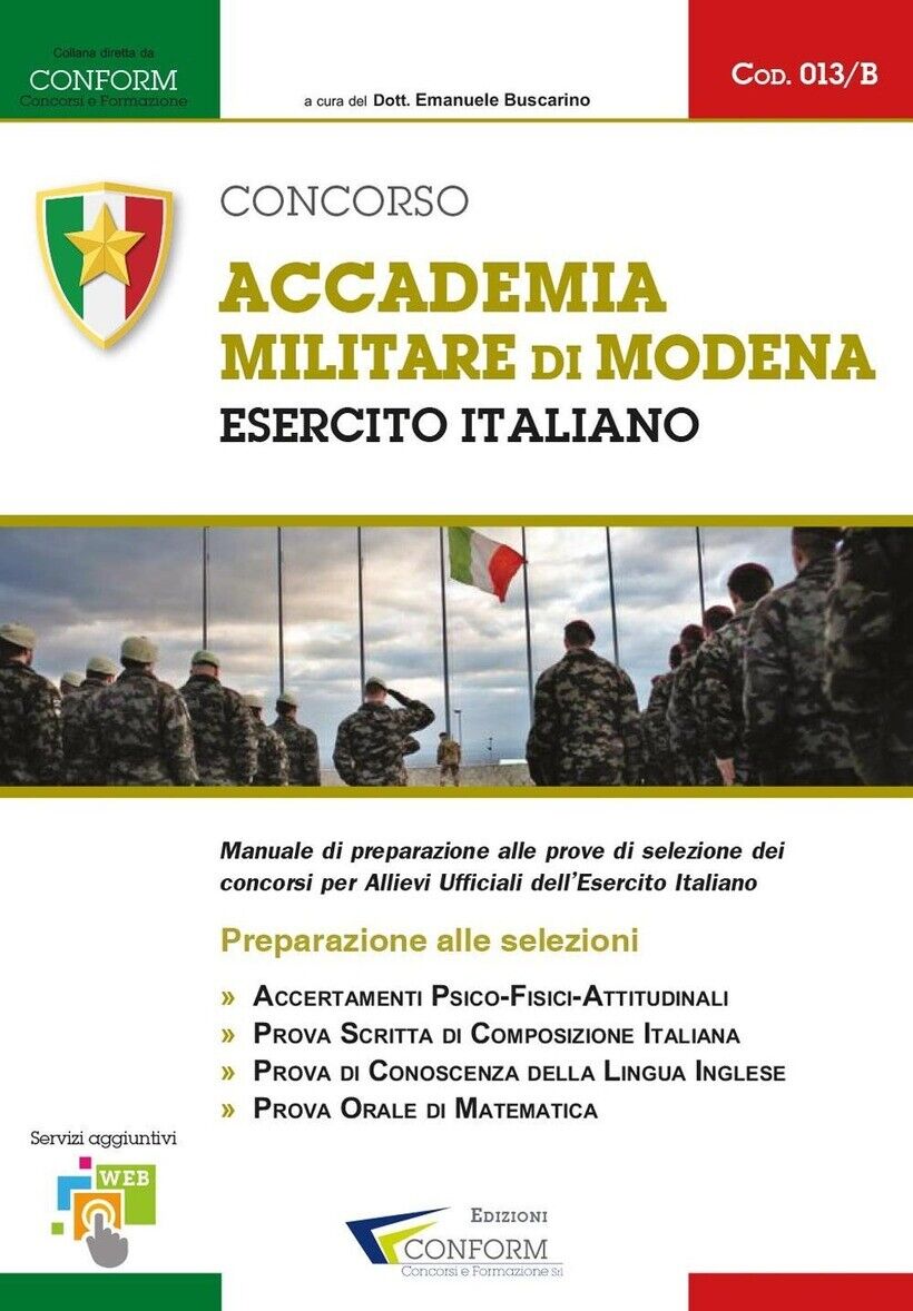 CONCORSO ACCADEMIA MILITARE DI MODENA. ESERCITO ITALIANO. PREPARAZIONE ALLE