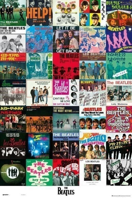 Beatles (The): Singles (Poster 61x91,50 Cm) -