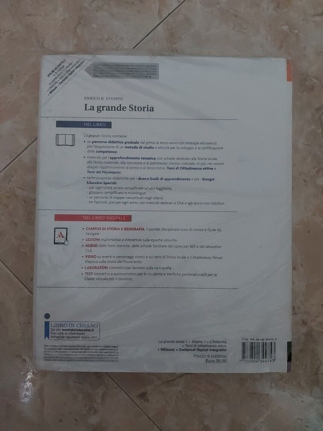 GRANDE STORIA 1 + ATLANTE 1 + CITTADINANZA + STORIA ANTICA - 9788800344753