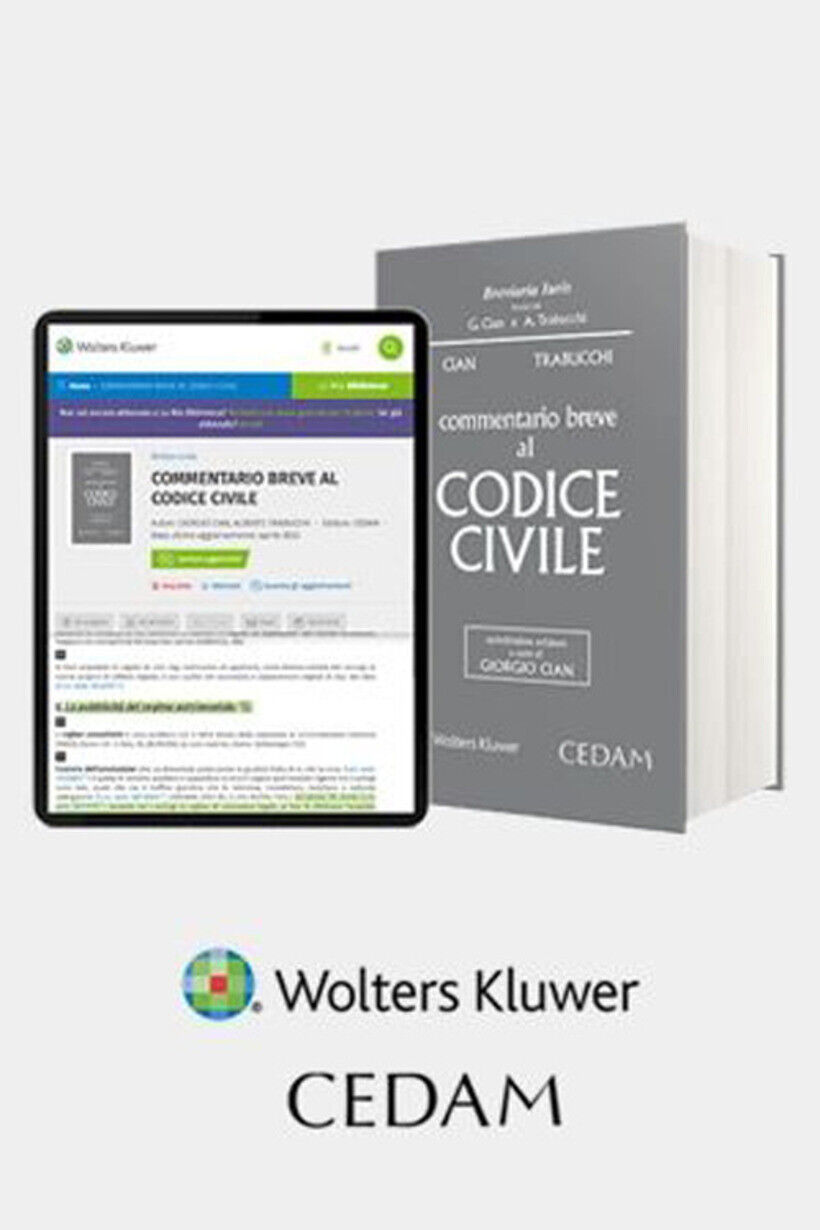 COMMENTARIO BREVE AL CODICE CIVILE - CIAN GIORGIO 9788813379360