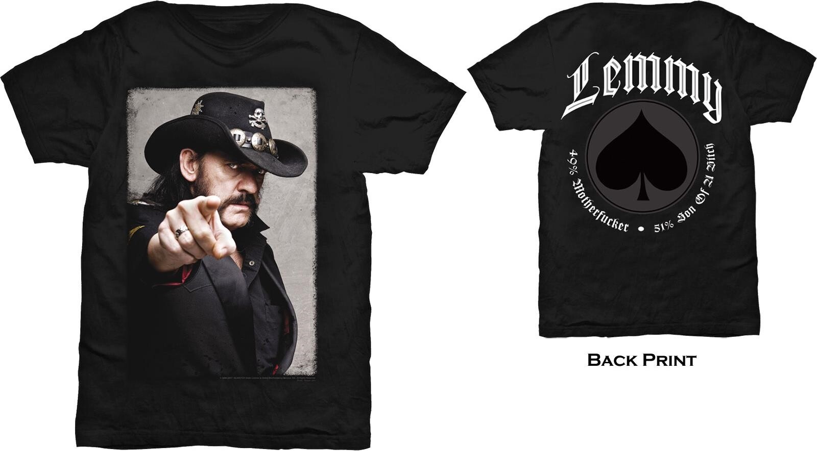 Lemmy: Pointing Photo (T-Shirt Unisex Tg. L) -