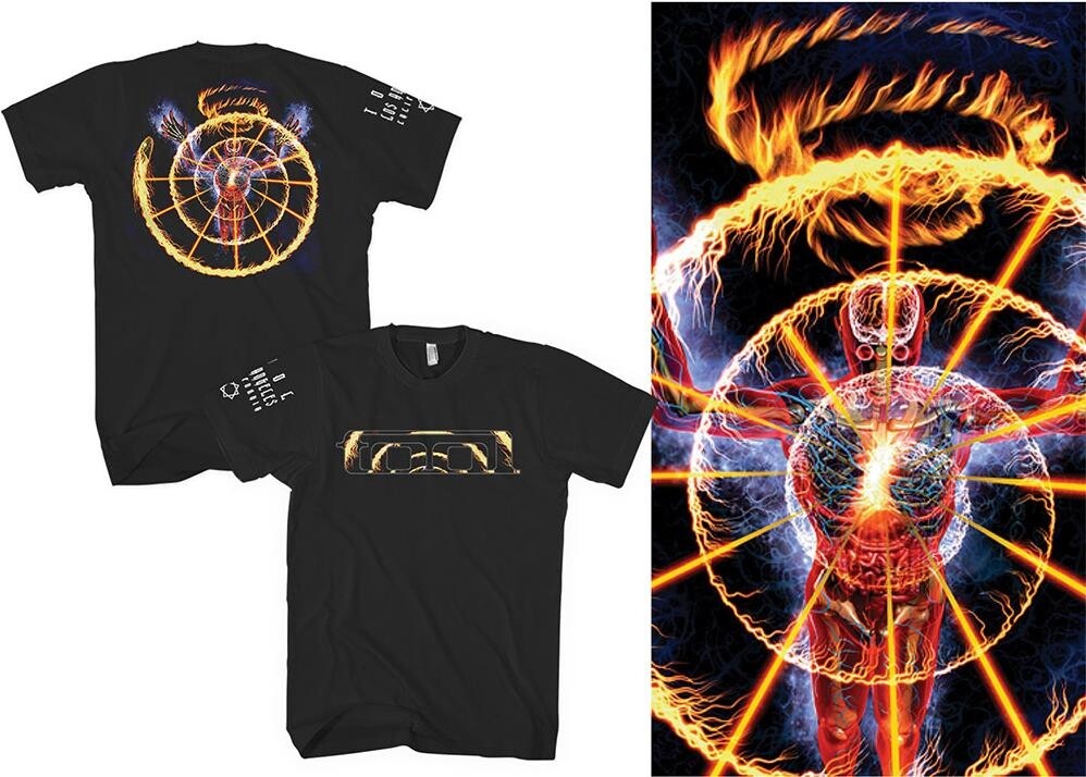 Tool: Flame Spiral (Back Print) (T-Shirt Unisex Tg. L) -