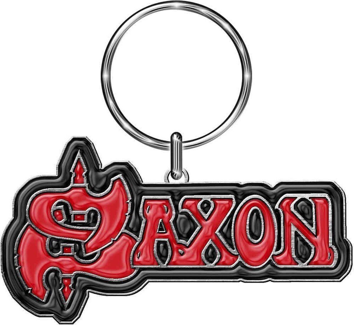 Saxon: Logo (Enamel Infill) Keychain (Portachiavi) -