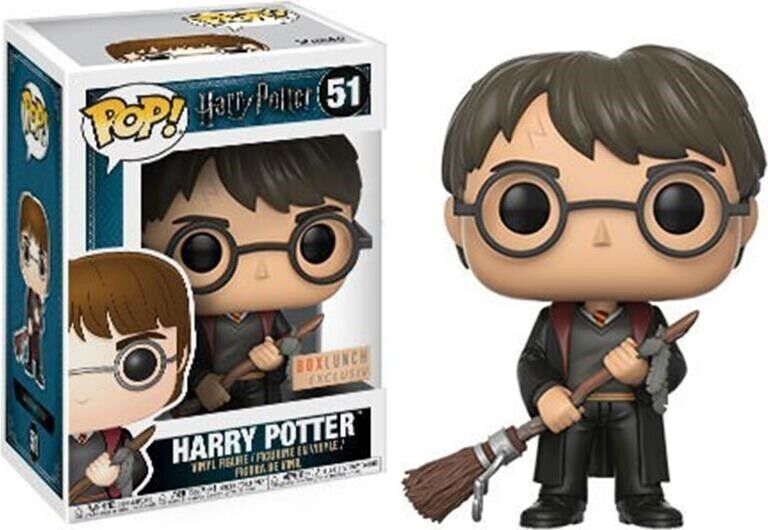Harry Potter: Funko Pop! Harry With Firebolt & Feather (Vinyl Figure 51) -