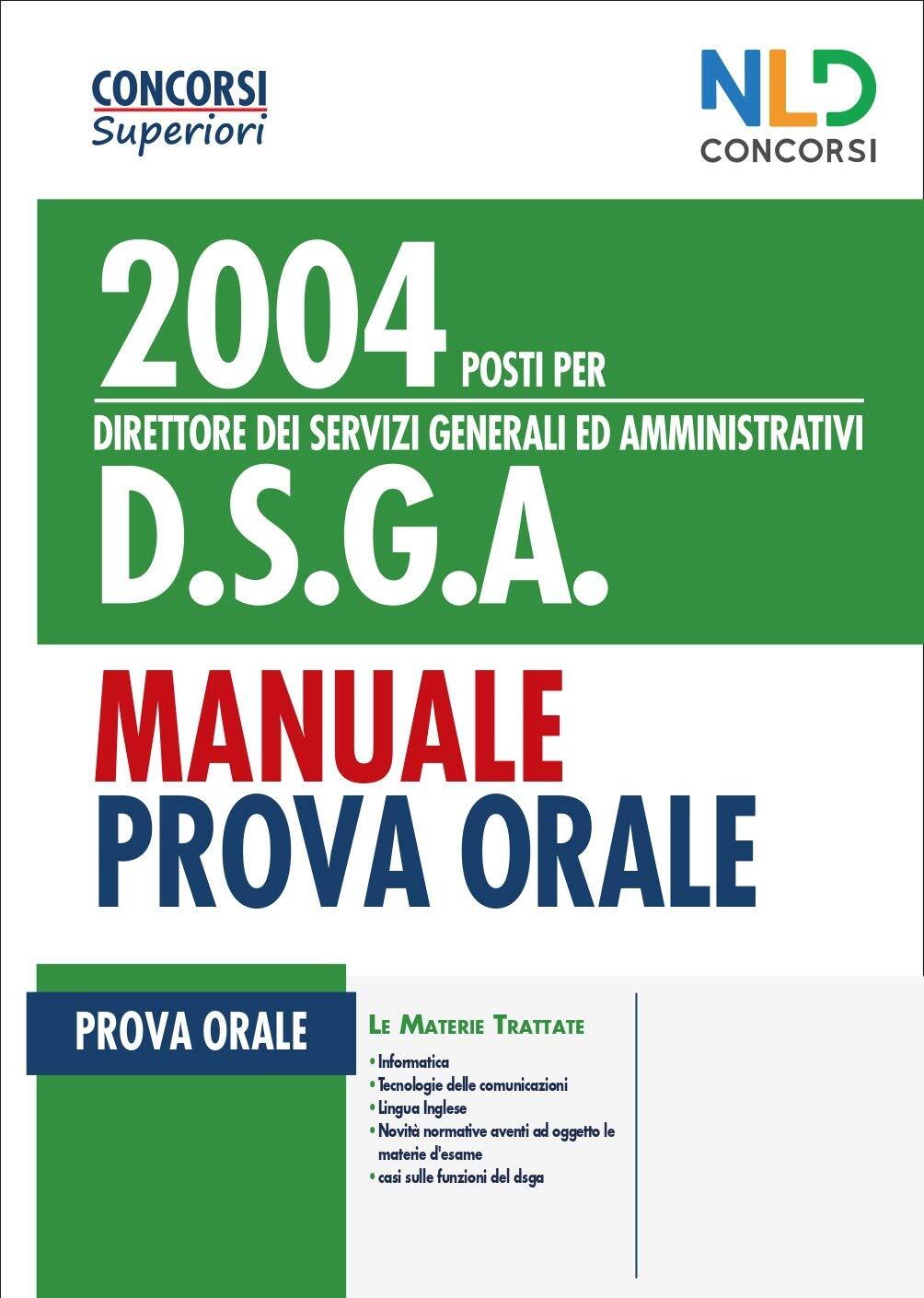 9788833583853 Concorso 2004 posti per DSGA Direttore dei servizi...a prova orale