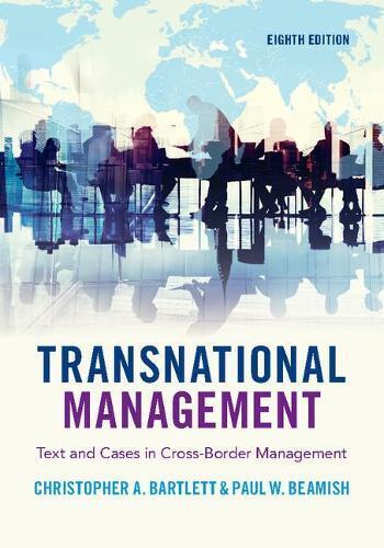Christopher A. Bartlett Paul W. Beamish Transnational Management (Tascabile)