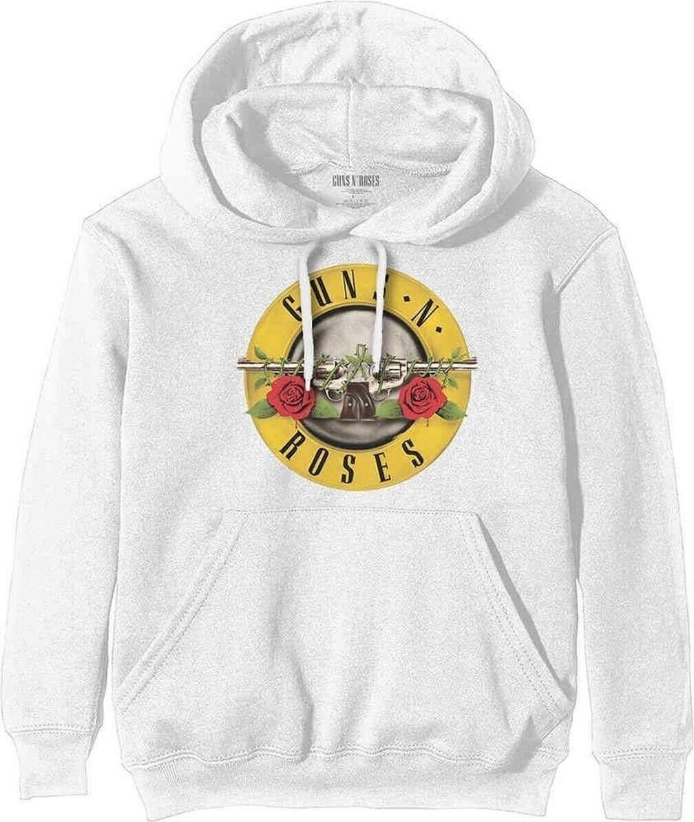Guns N' Roses: Classic Logo (Felpa Con Cappuccio Unisex Tg. 2XL) -
