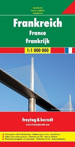 freytag & berndt France Road Map 1:1 000 000 (Map)
