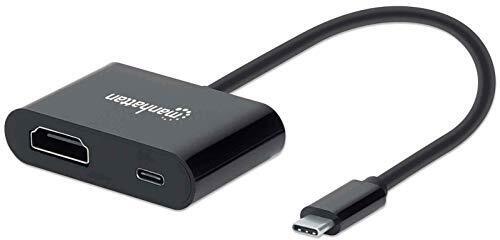 Usb-C To Usb-C/Hdmi Cable- 19.Cm Male/Female Inc/Pd Black NUOVO
