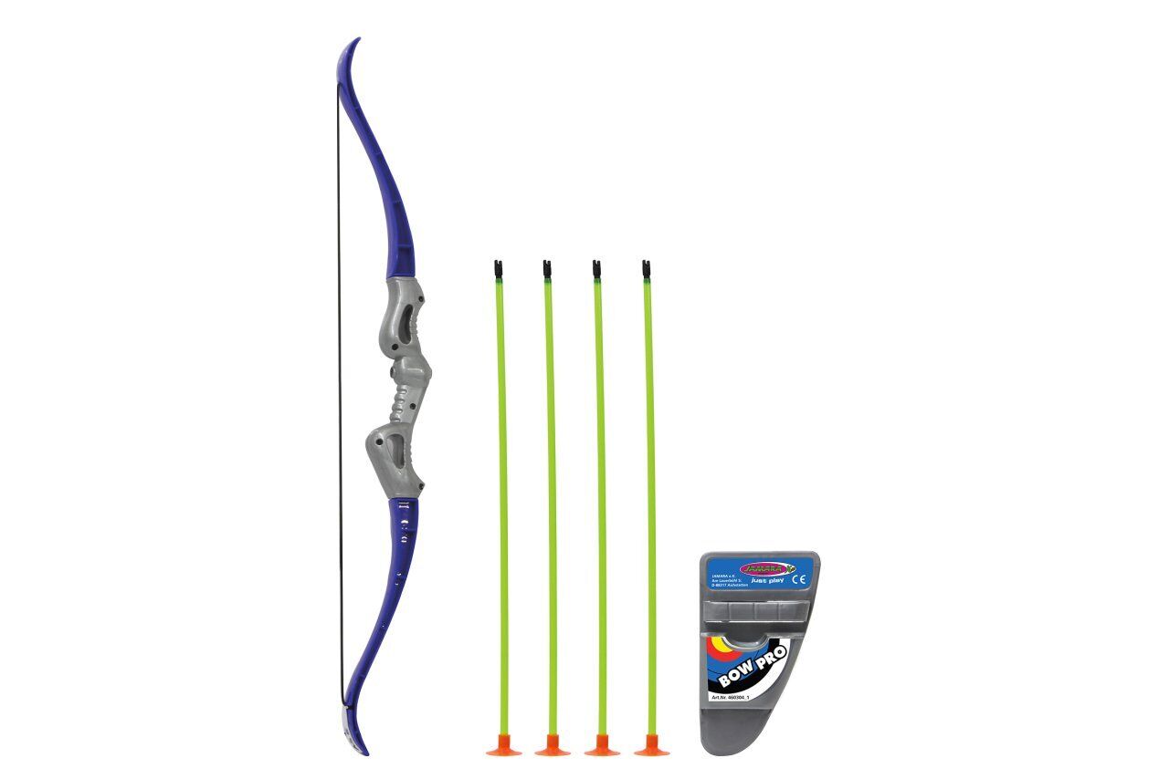 Jamara Pfeil & Bogenset Bow Pro Kocher+4Pfeile+1Bo ACC NUOVO